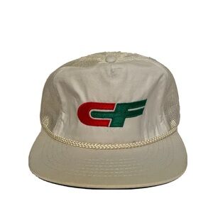Vintage Consolidated Freightways Snapback Trucker Hat White